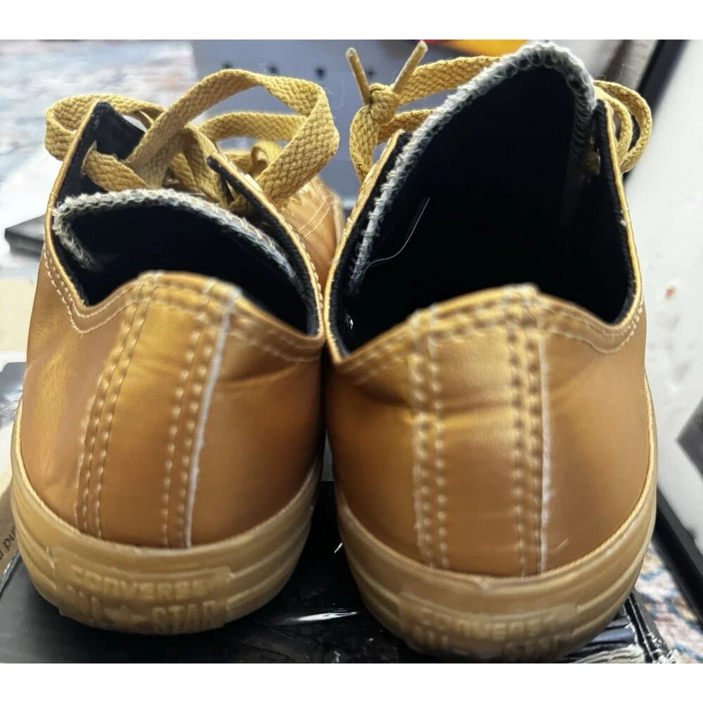 Converse All Star Gold Metallic Ox Lo Top Sneaker 653107C Big Kids 5.5 M4.5 W6